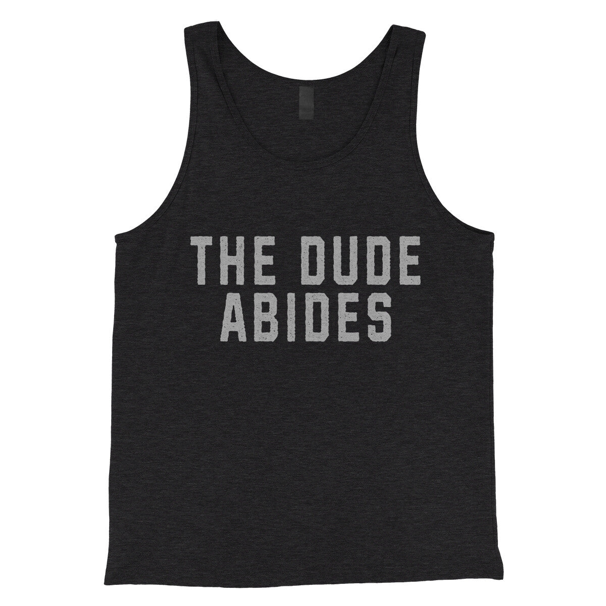 The Dude Abides in Charcoal Black TriBlend Color