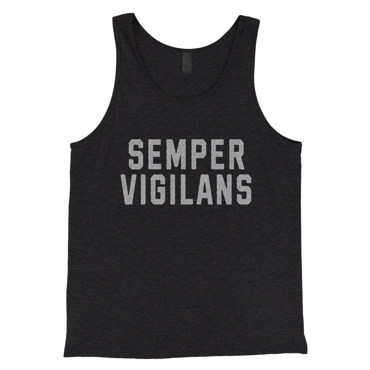 Semper Vigilans in Charcoal Black TriBlend Color