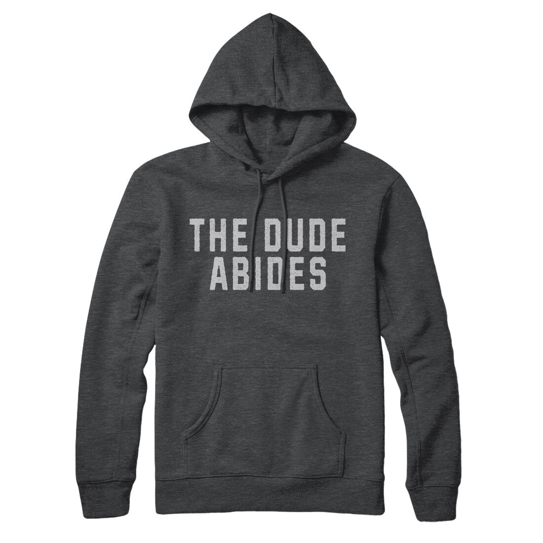 The Dude Abides in Charcoal Heather Color