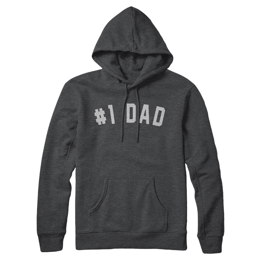 Number 1 Dad in Charcoal Heather Color