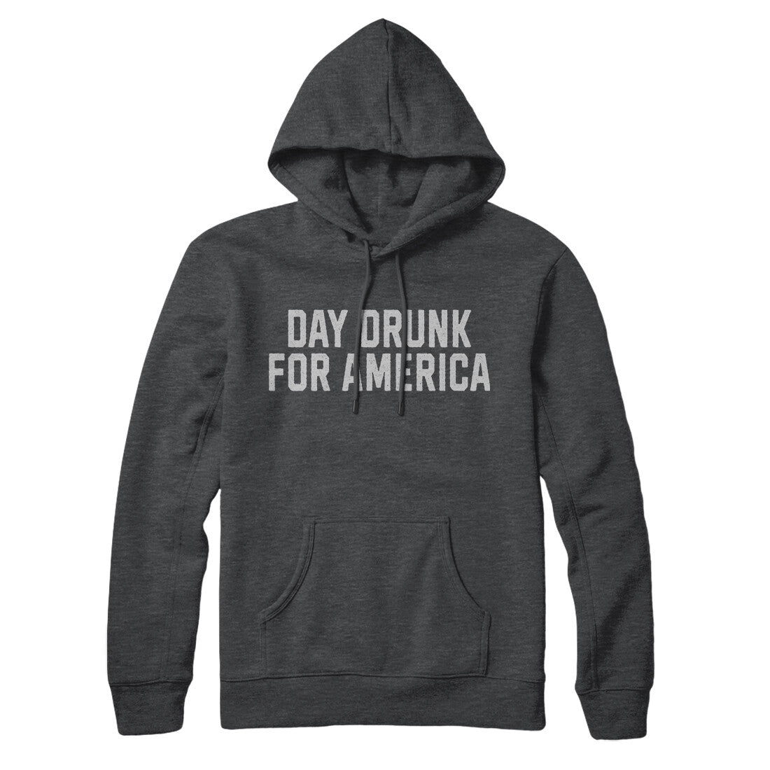 Day Drunk for America in Charcoal Heather Color