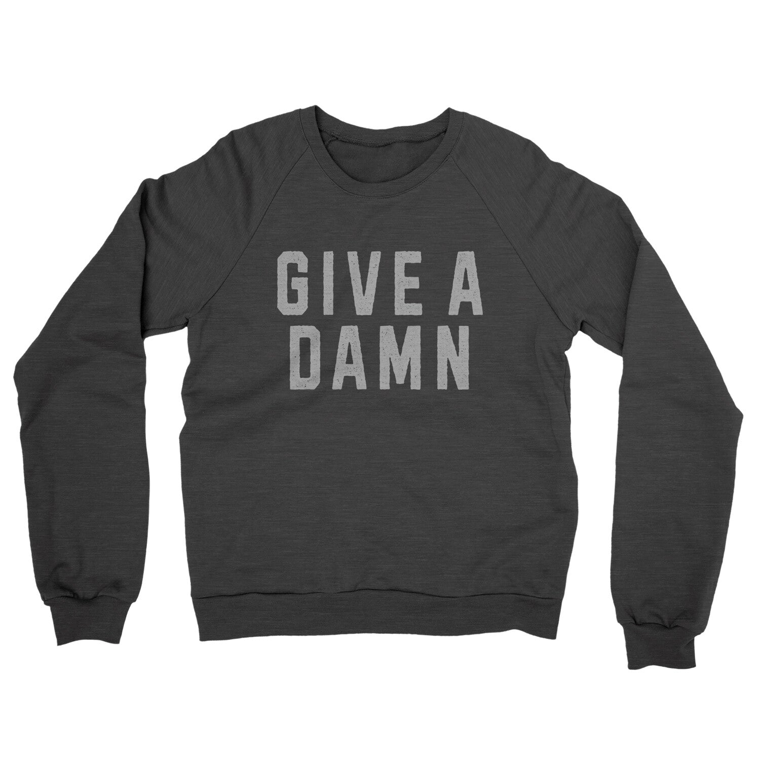 Give a Damn in Charcoal Heather Color