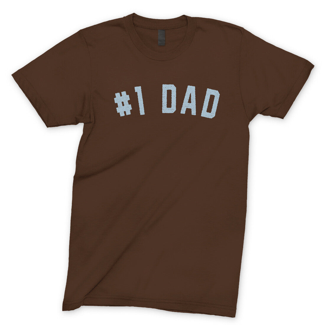 Number 1 Dad in Dark Chocolate Color