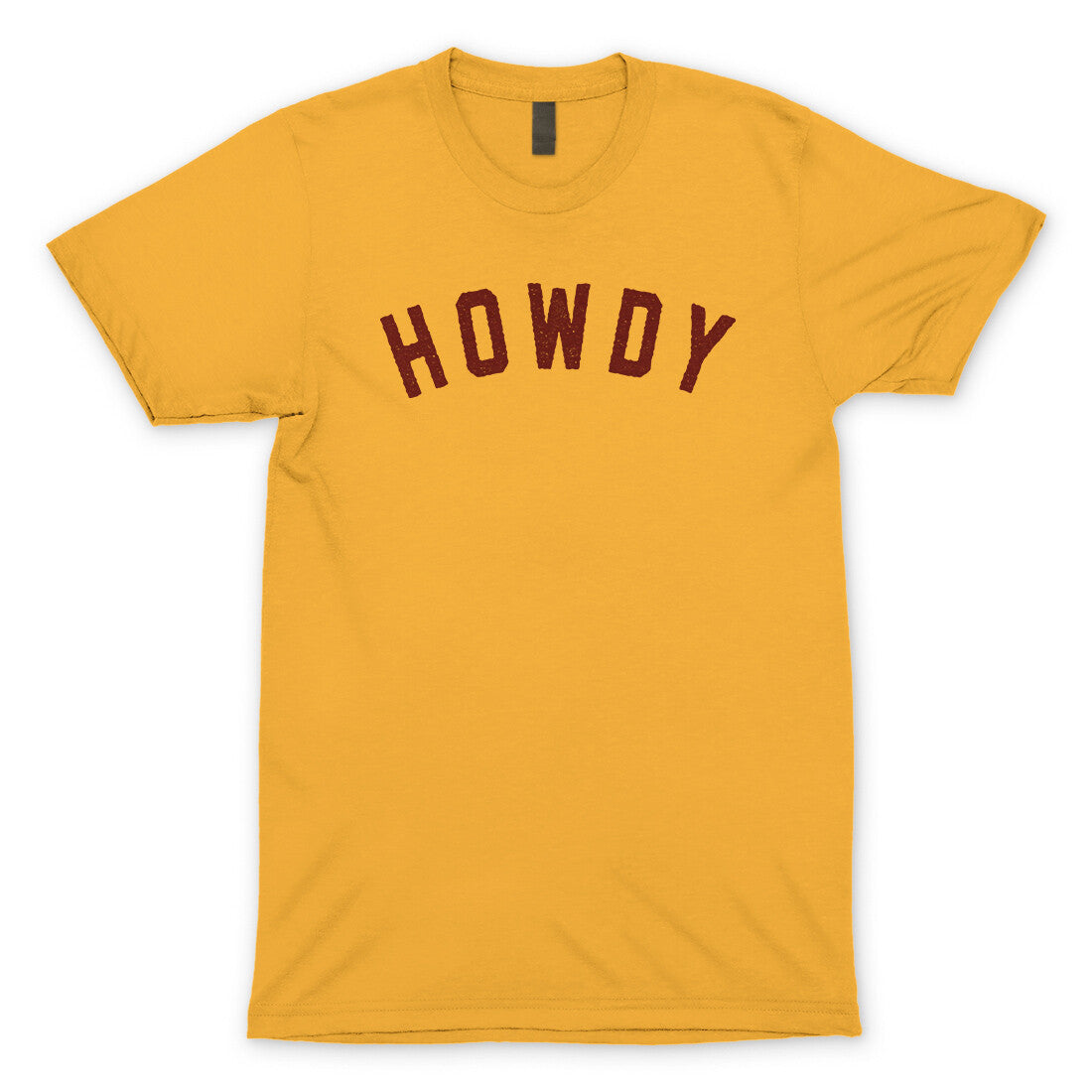 Howdy in Gold Color