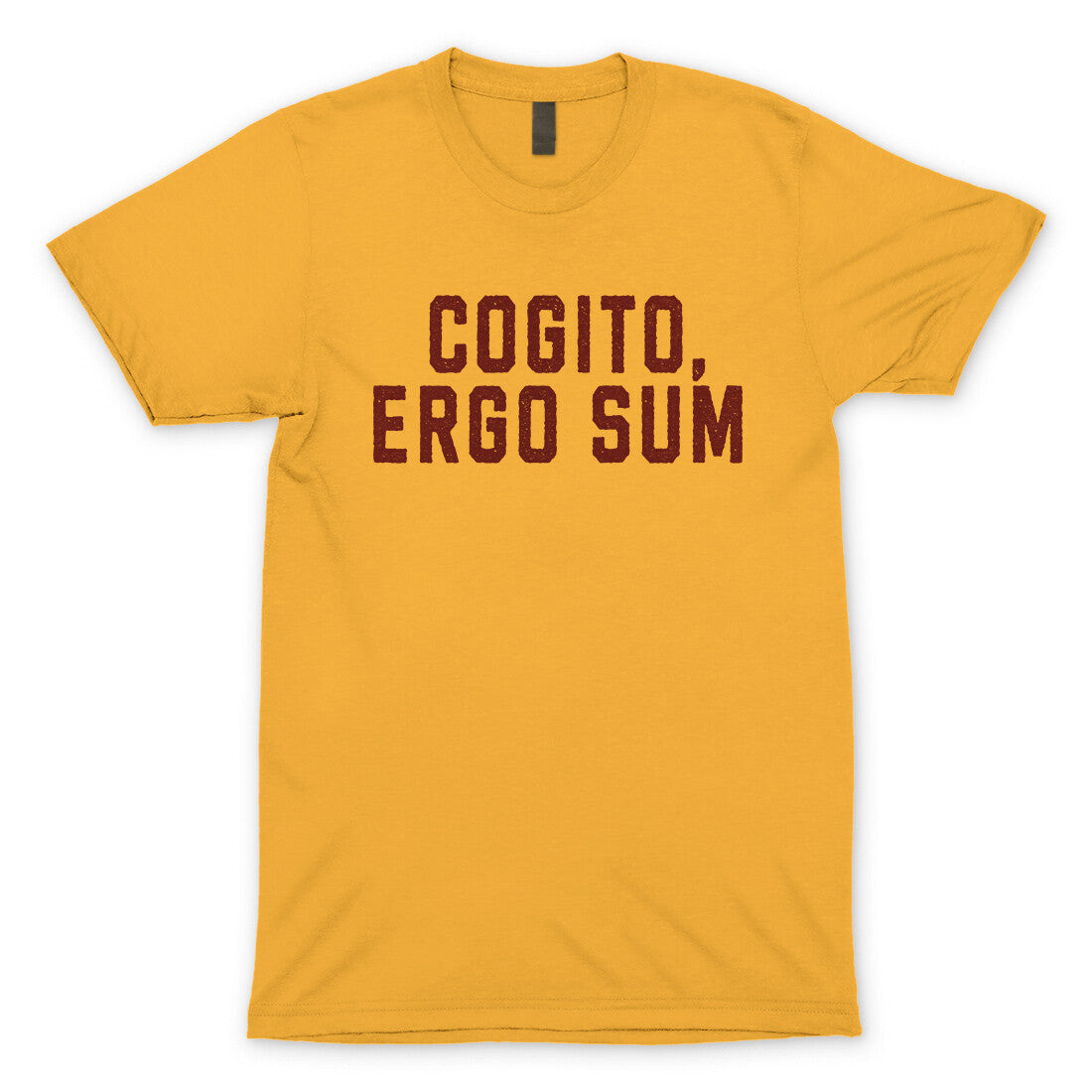 Cogito Ergo Sum in Gold Color