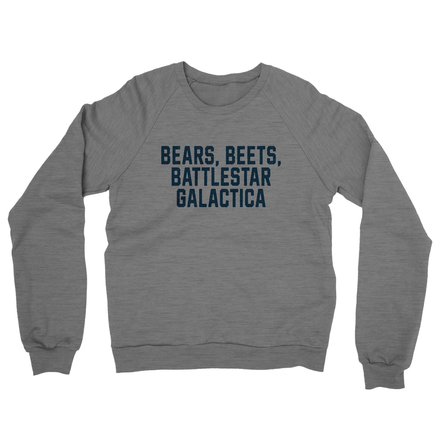 Bears Beets Battlestar Galactica in Graphite Heather Color