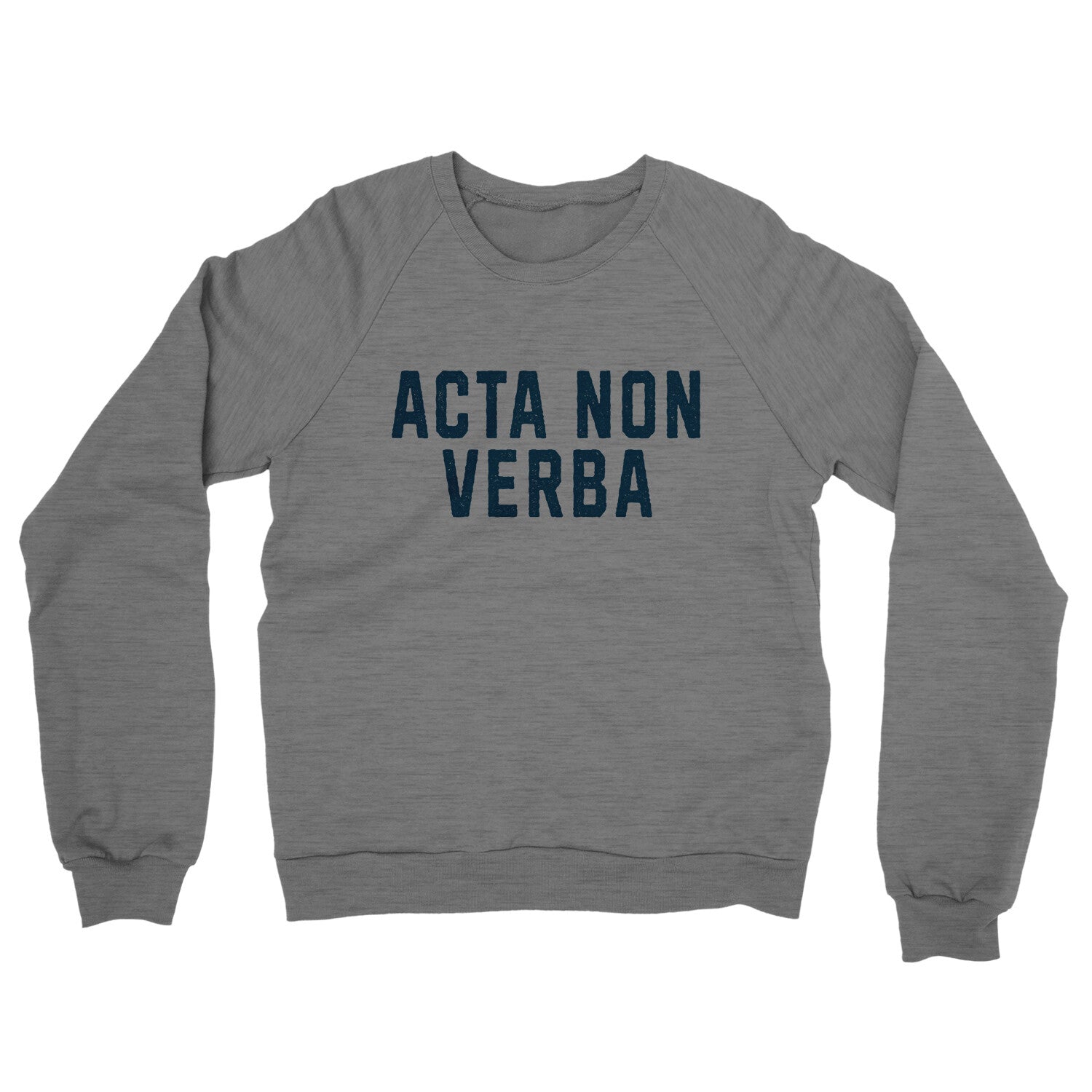 Acta Non Verba in Graphite Heather Color