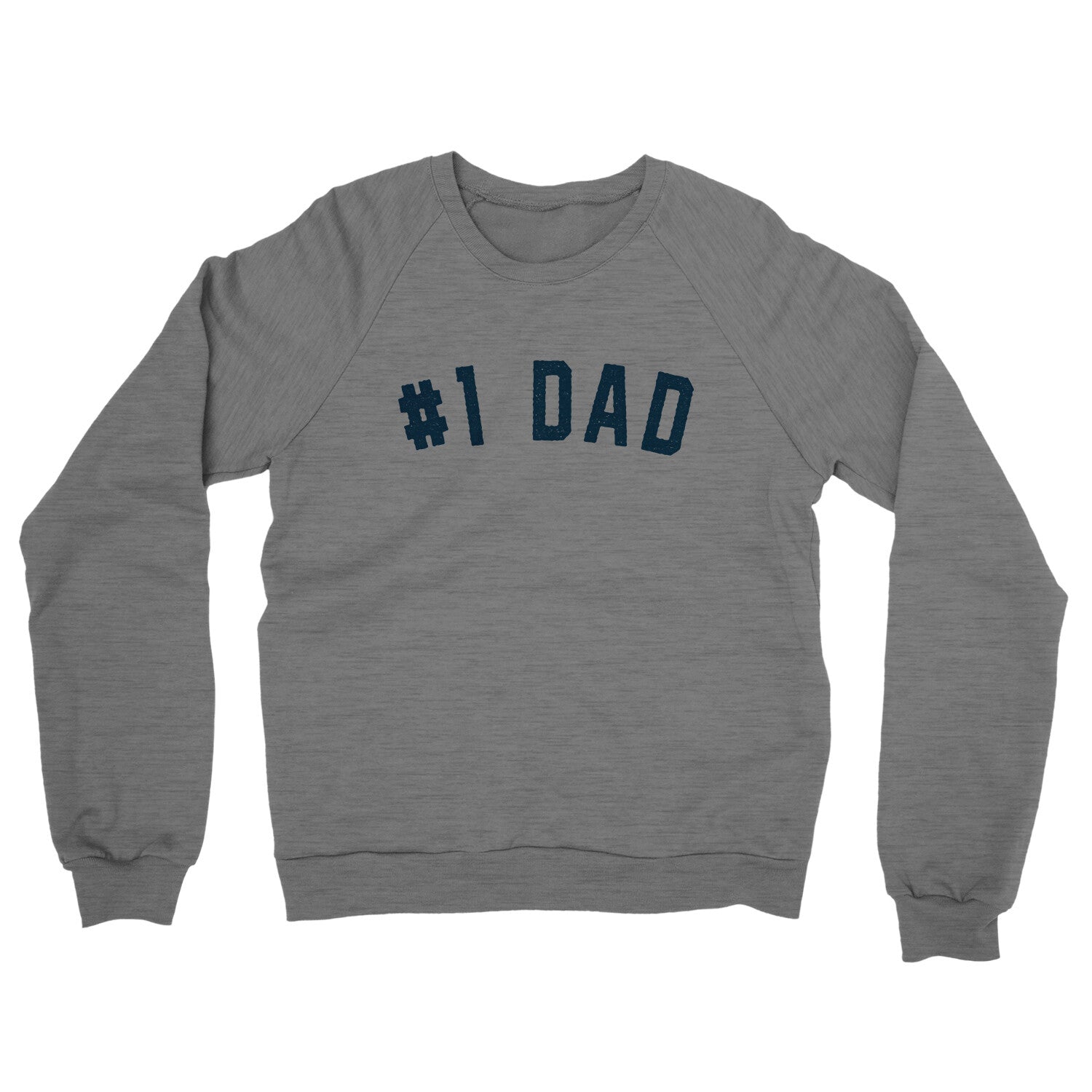 Number 1 Dad in Graphite Heather Color