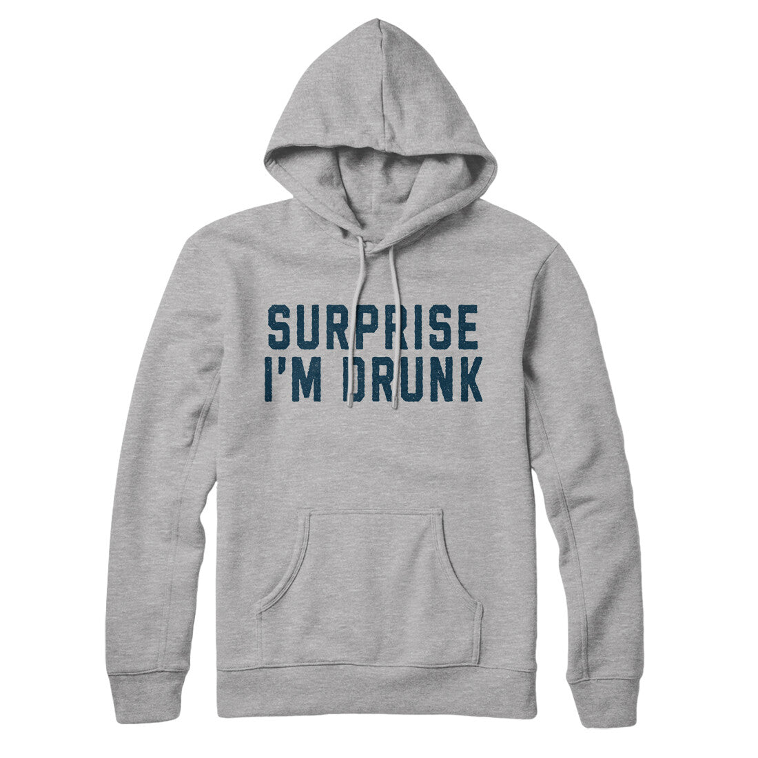 Surprise I'm Drunk in Heather Grey Color