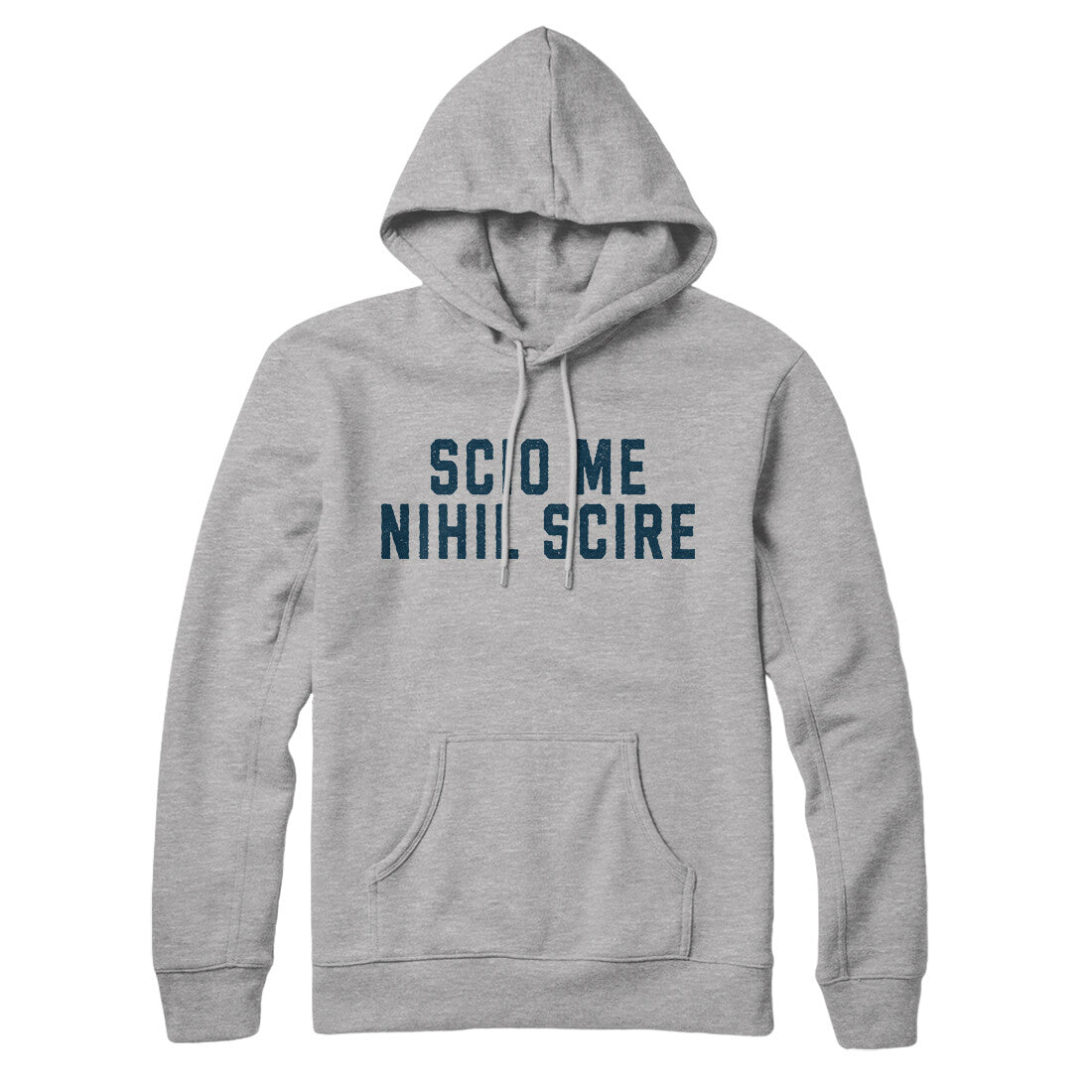 Scio Me Nihil Scire in Heather Grey Color