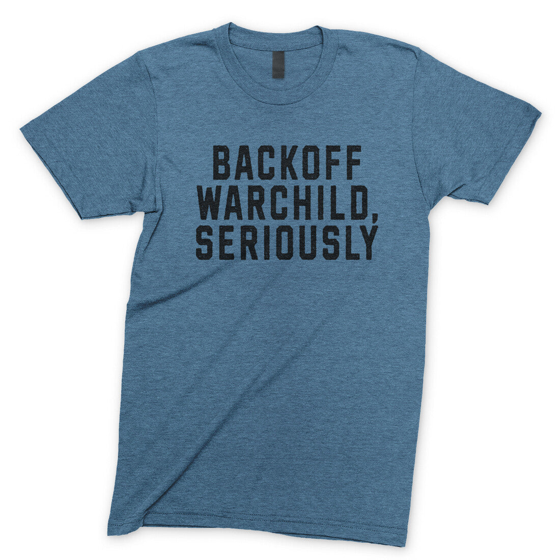 Backoff Warchild Seriously in Heather Indigo Color