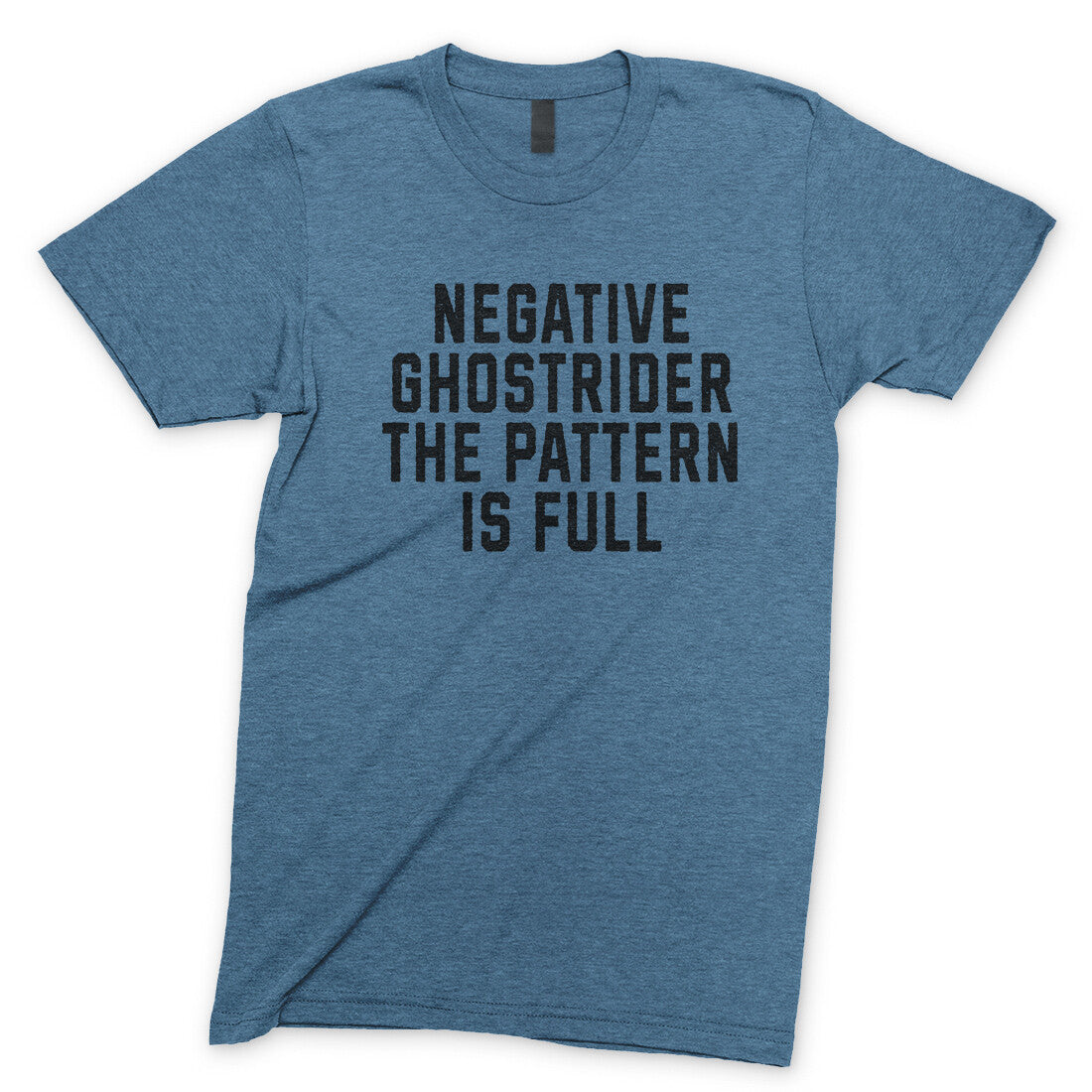 Negative Ghostrider the Pattern is Full in Heather Indigo Color