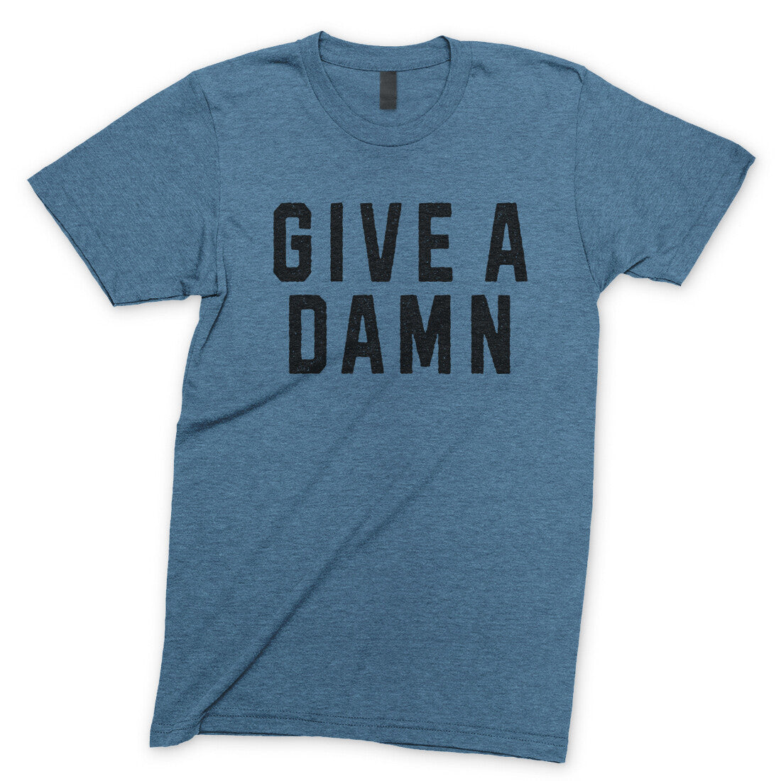 Give a Damn in Heather Indigo Color