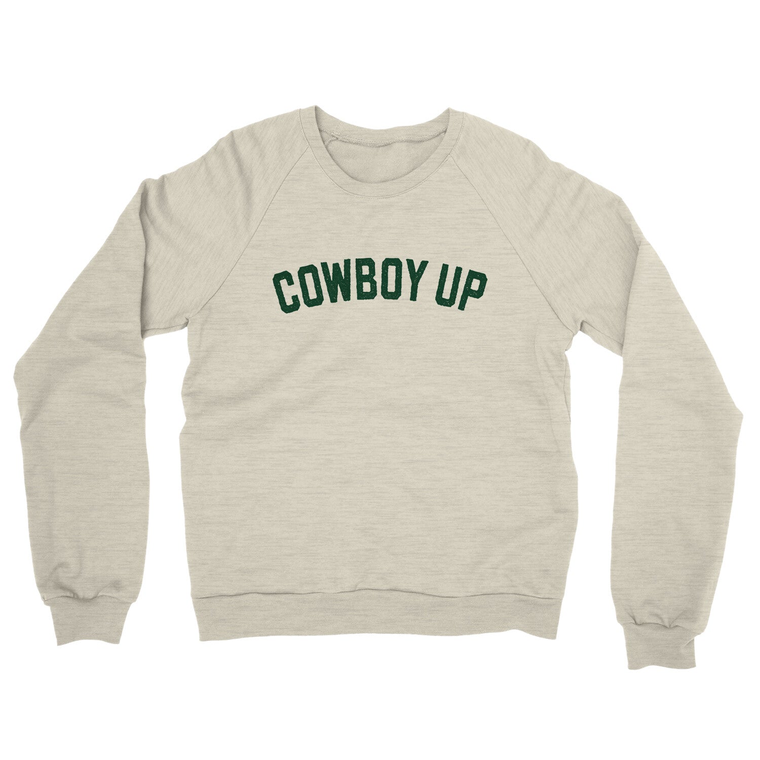 Cowboy Up in Heather Oatmeal Color