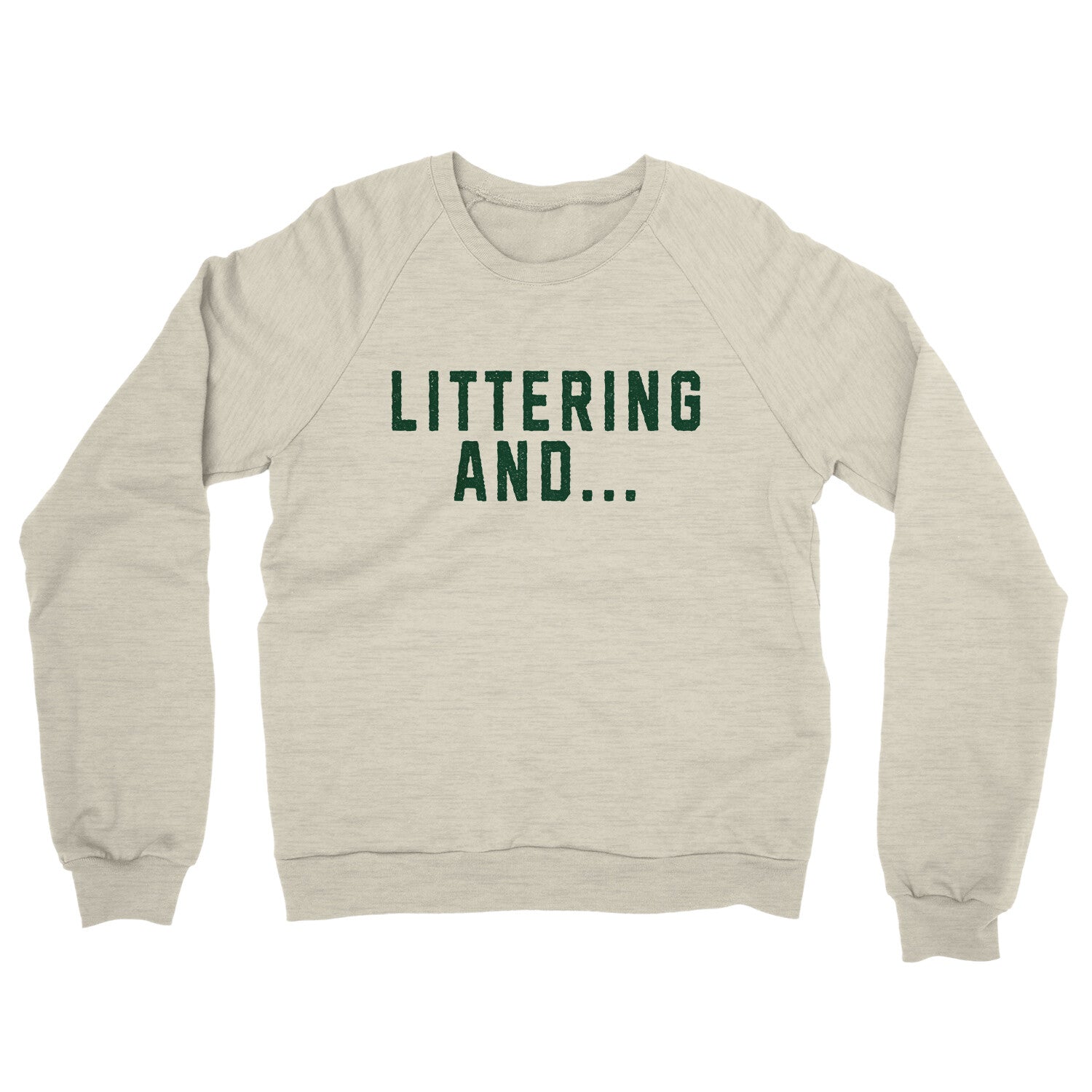 Littering And in Heather Oatmeal Color