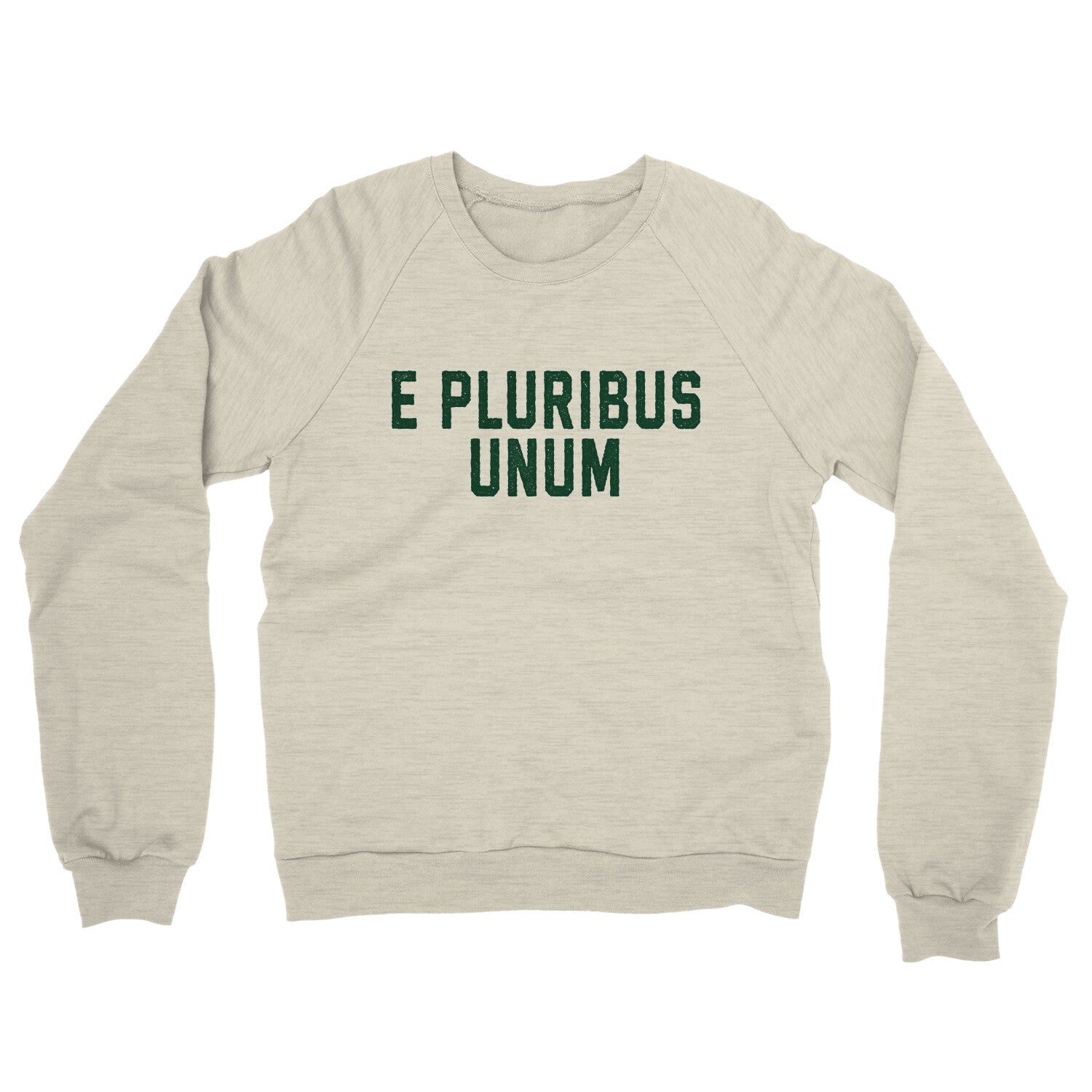 E Pluribus Unum in Heather Oatmeal Color