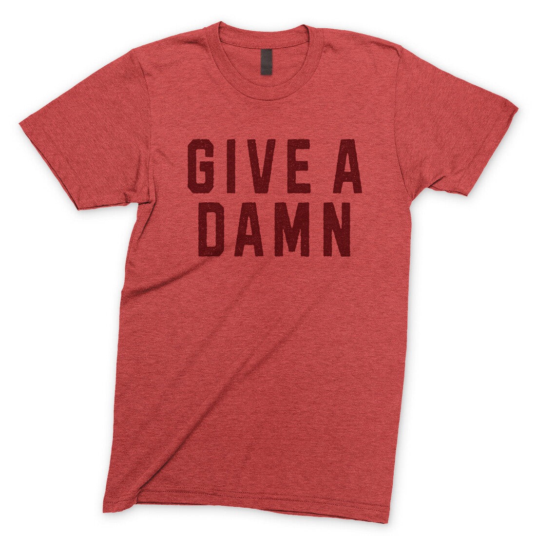 Give a Damn in Heather Red Color