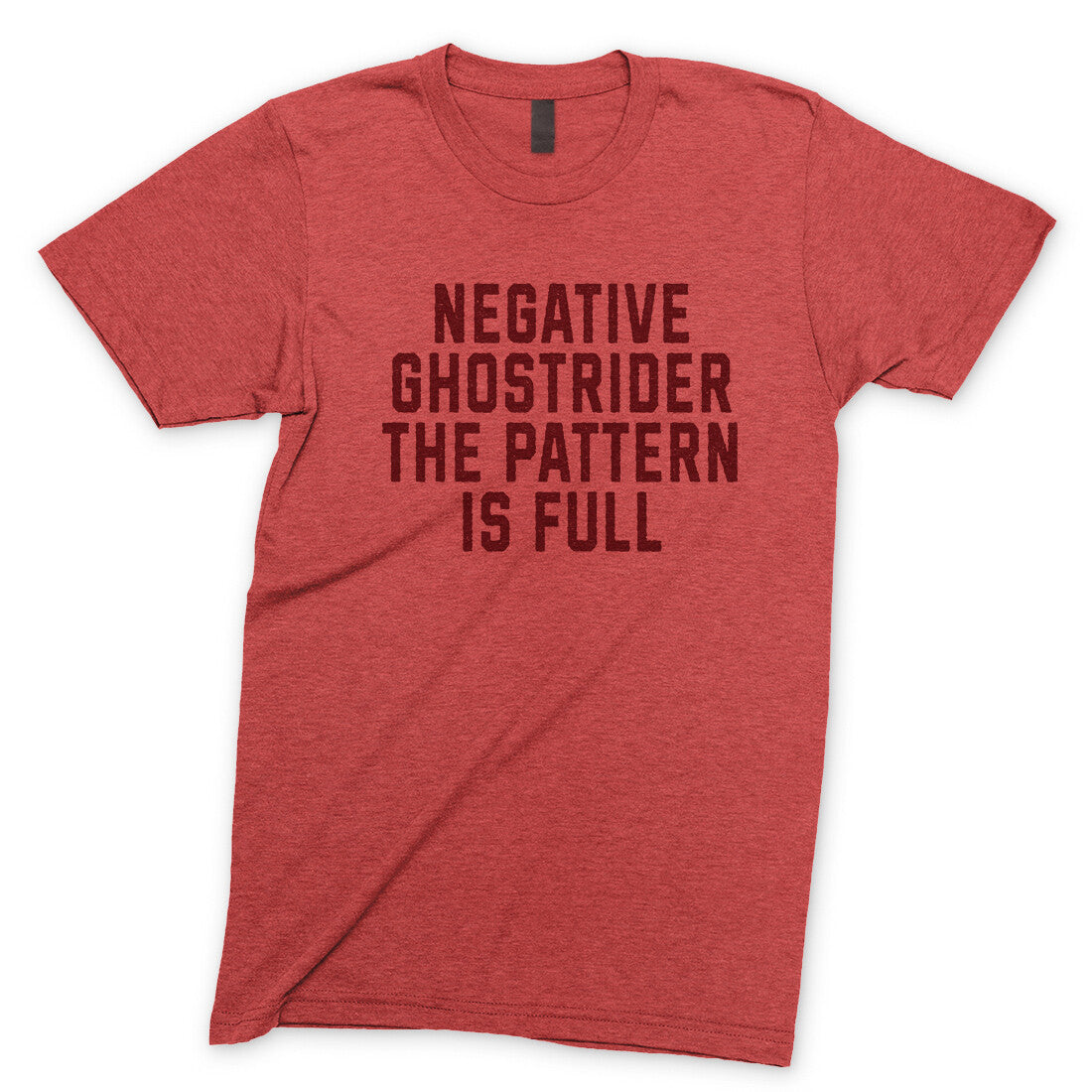 Negative Ghostrider the Pattern is Full in Heather Red Color