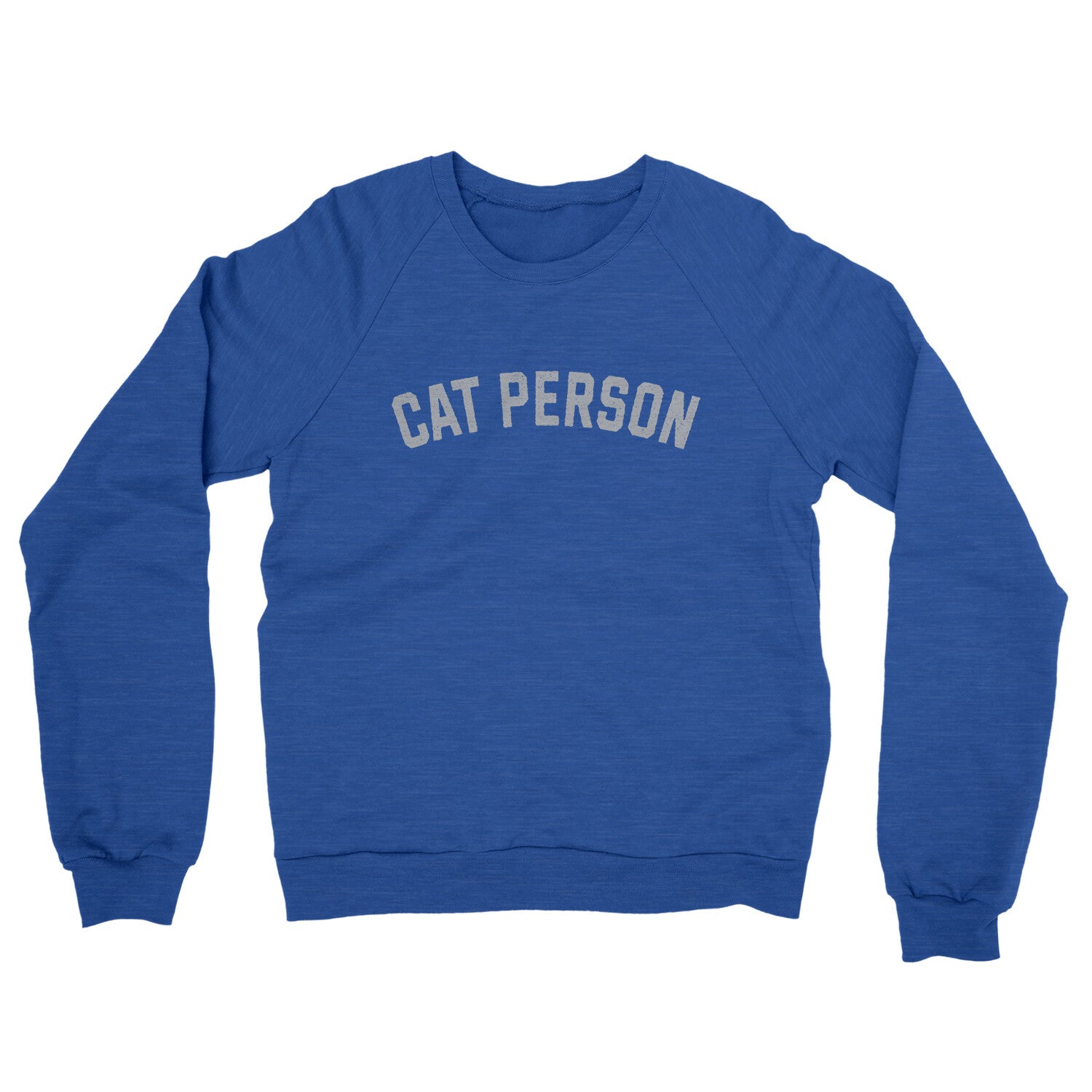 Cat Person in Heather Royal Color