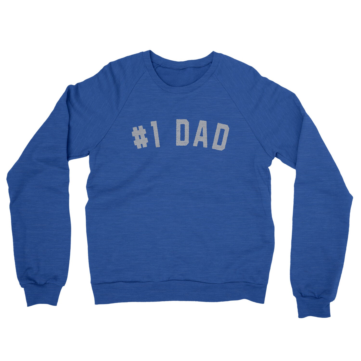Number 1 Dad in Heather Royal Color