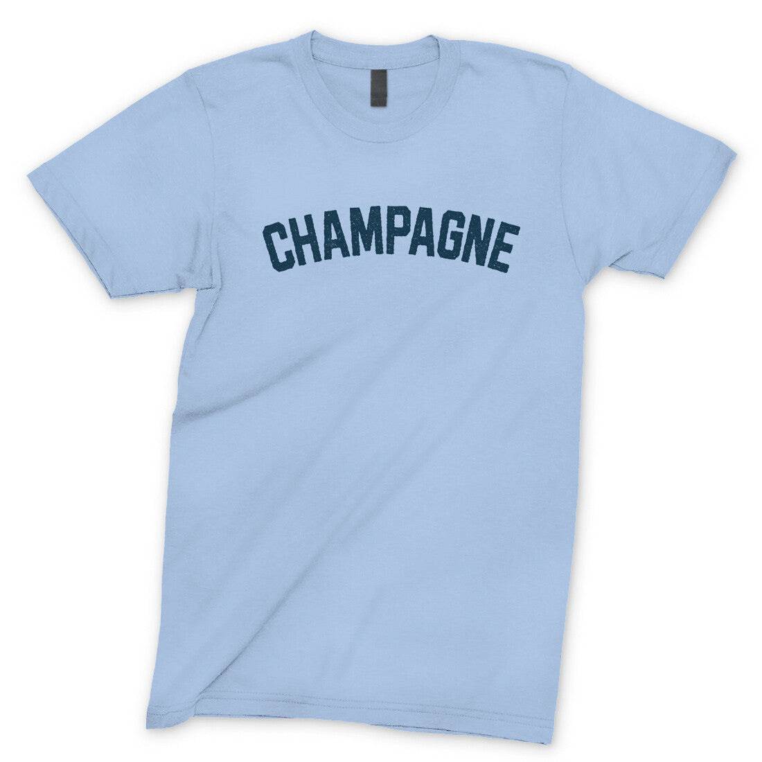 Champagne in Light Blue Color