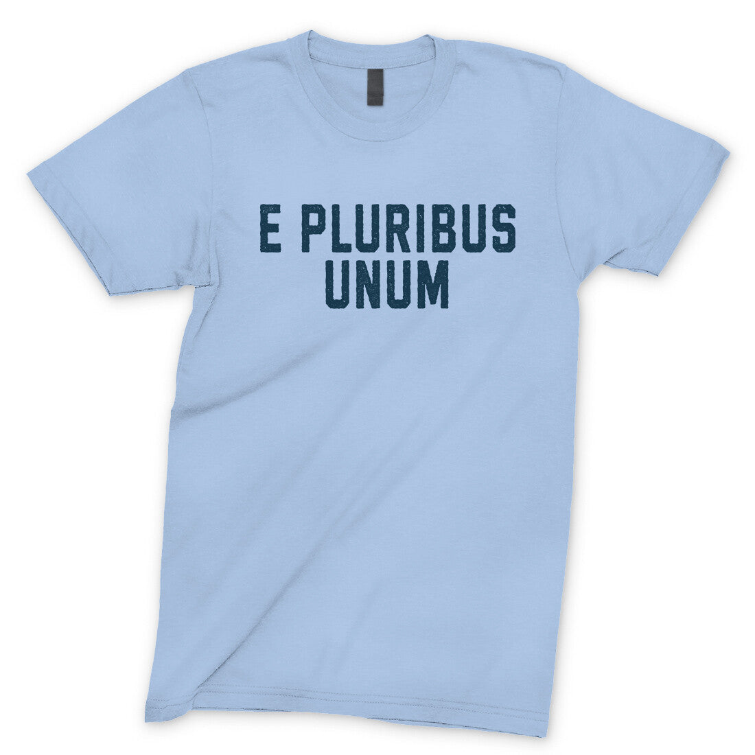 E Pluribus Unum in Light Blue Color