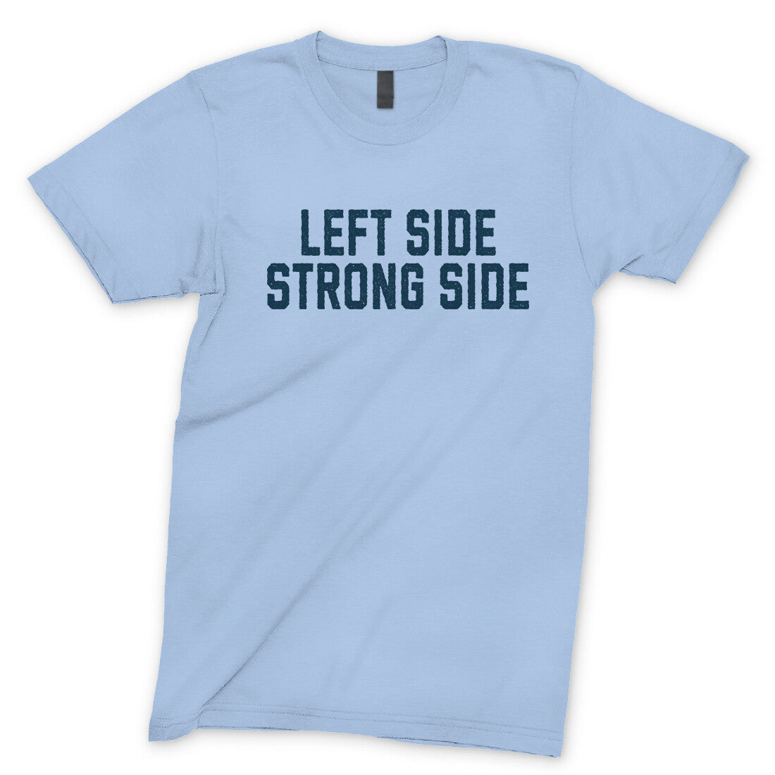 Left Side Strong Side in Light Blue Color