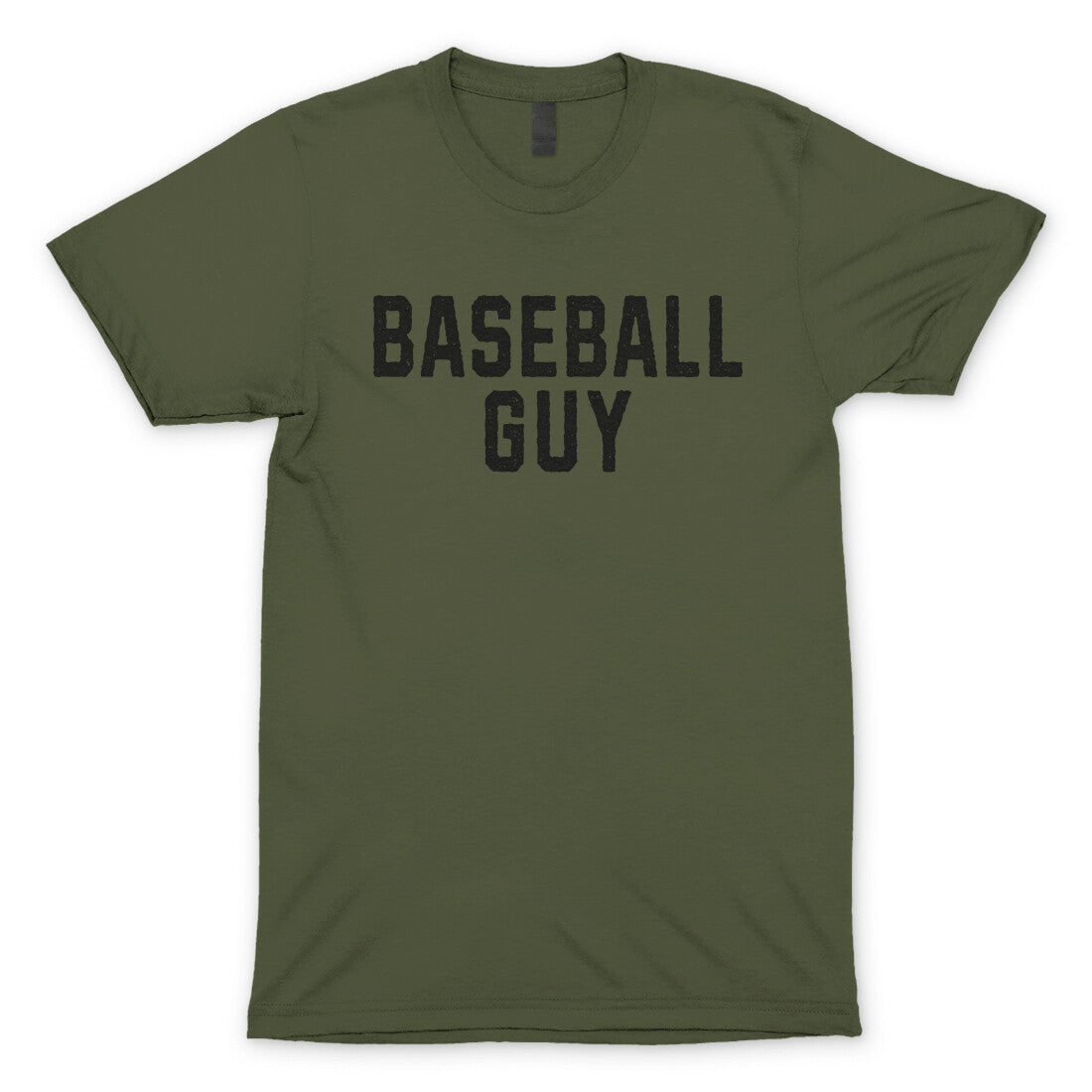 Baseball Guy in Military Green Color