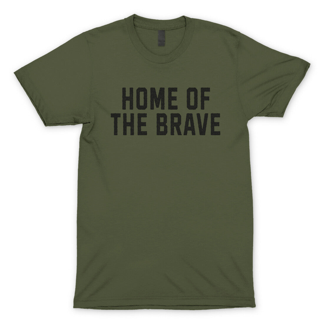 Home of the Brave in Military Green Color