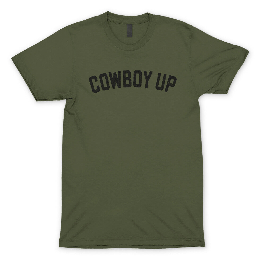 Cowboy Up in Military Green Color