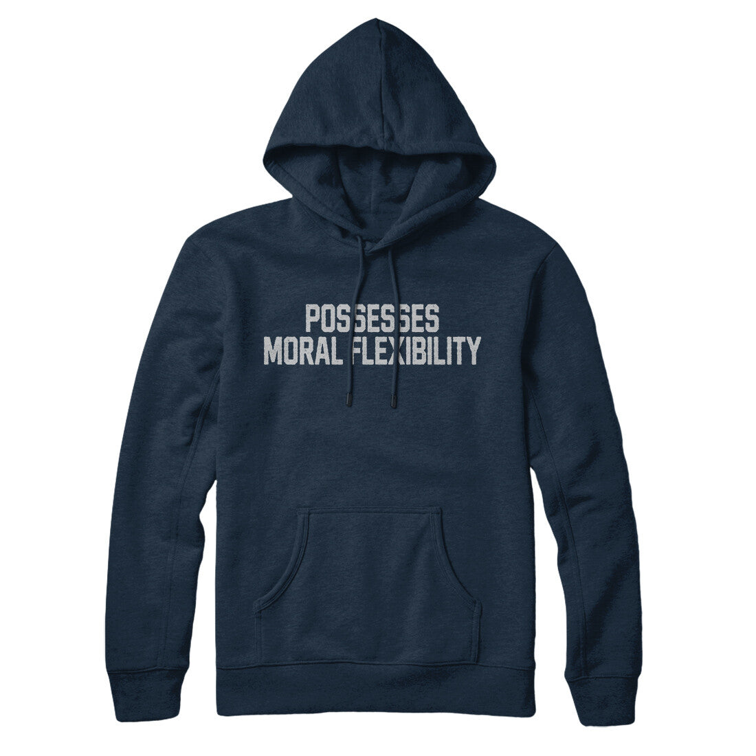 Possesses Moral Flexibility in Navy Blue Color