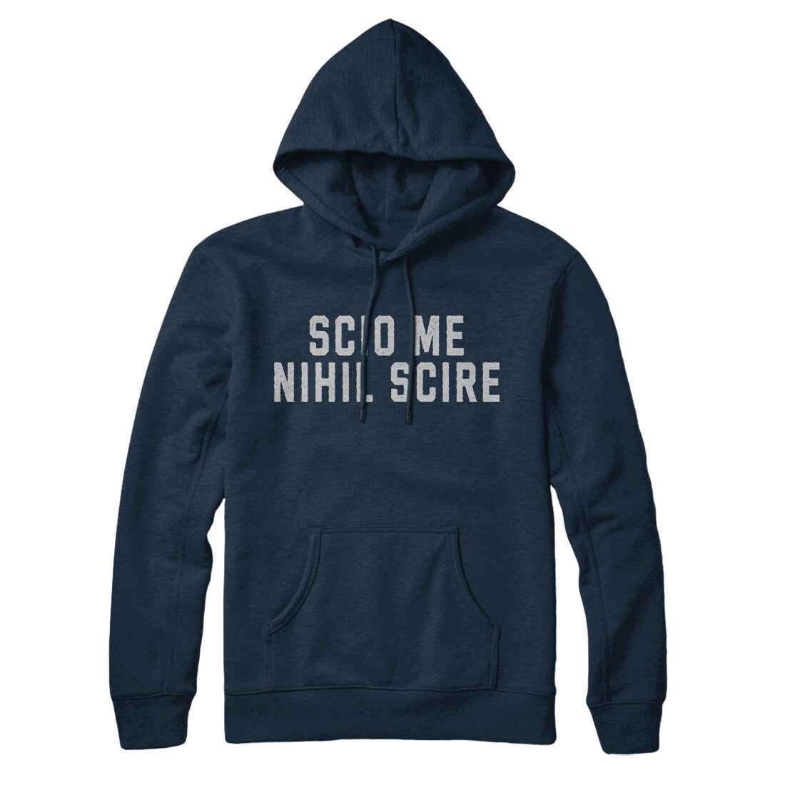 Scio Me Nihil Scire in Navy Blue Color