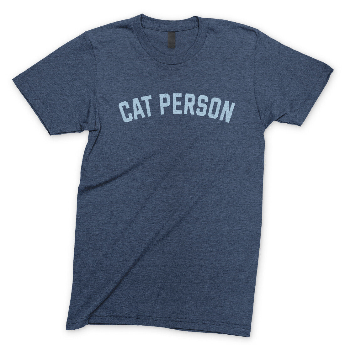 Cat Person in Navy Heather Color