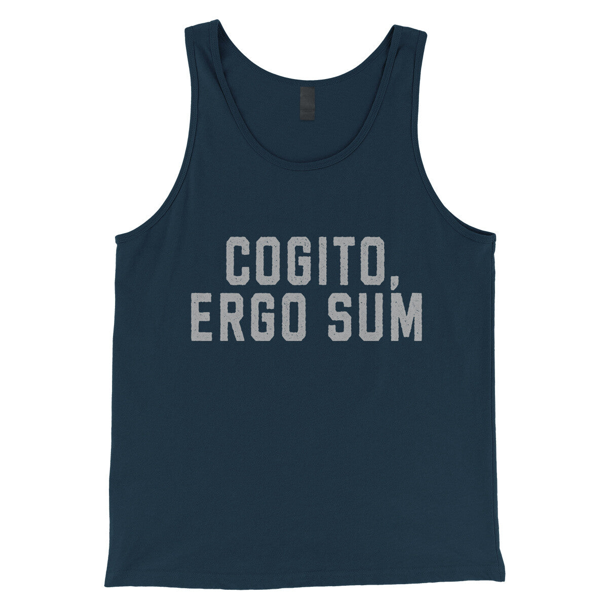 Cogito Ergo Sum in Navy Color