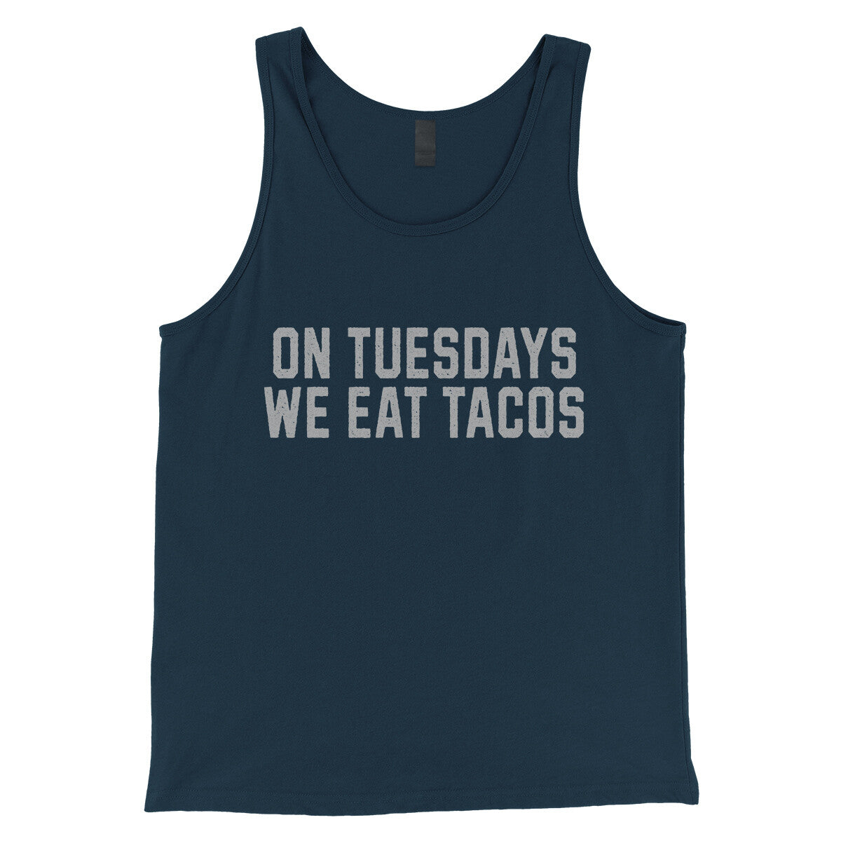 On Tuesdays We Eat Tacos in Navy Color