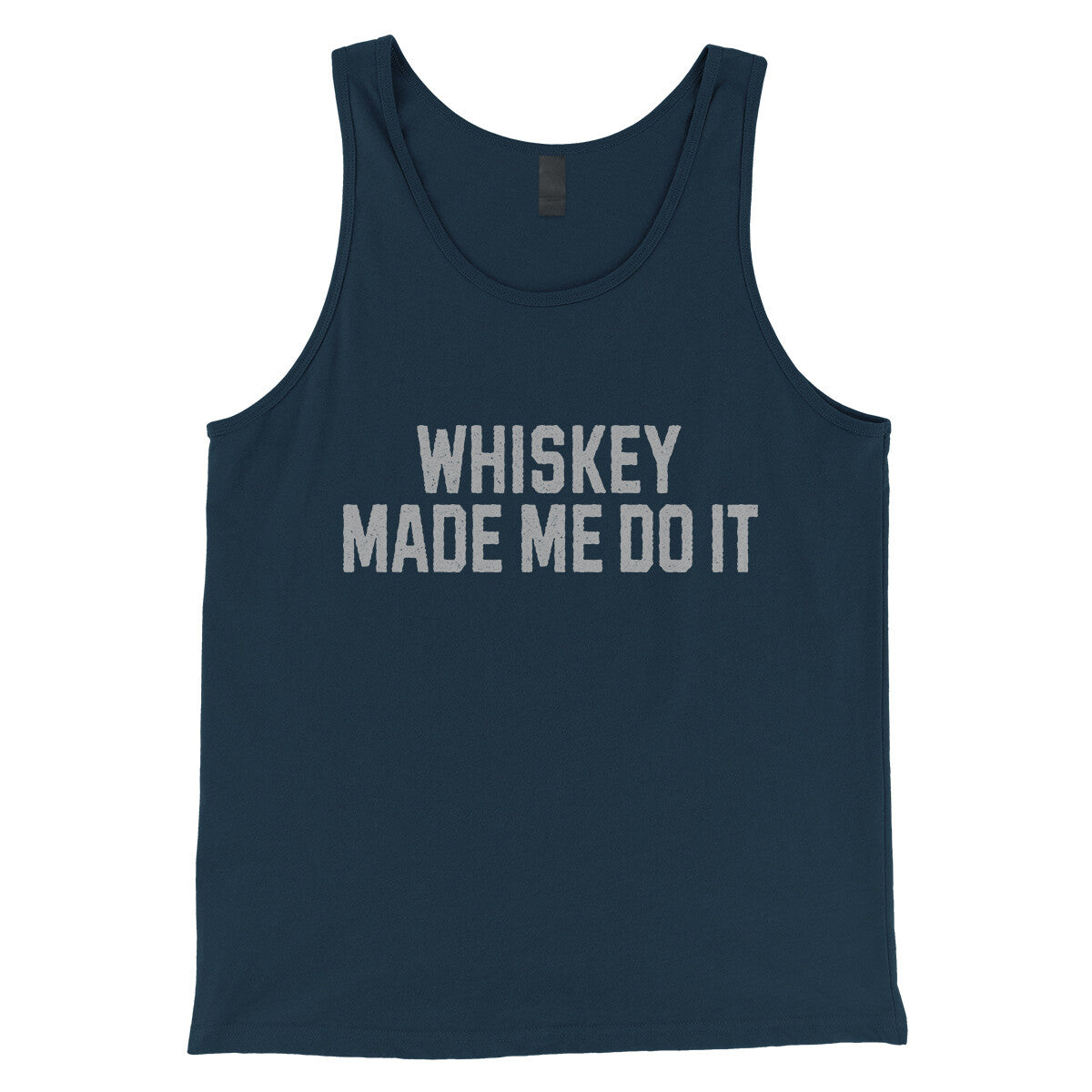 Whiskey Made Me Do It in Navy Color