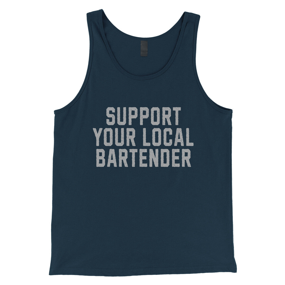 Support your Local Bartender in Navy Color