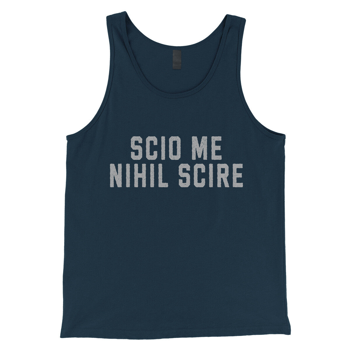 Scio Me Nihil Scire in Navy Color