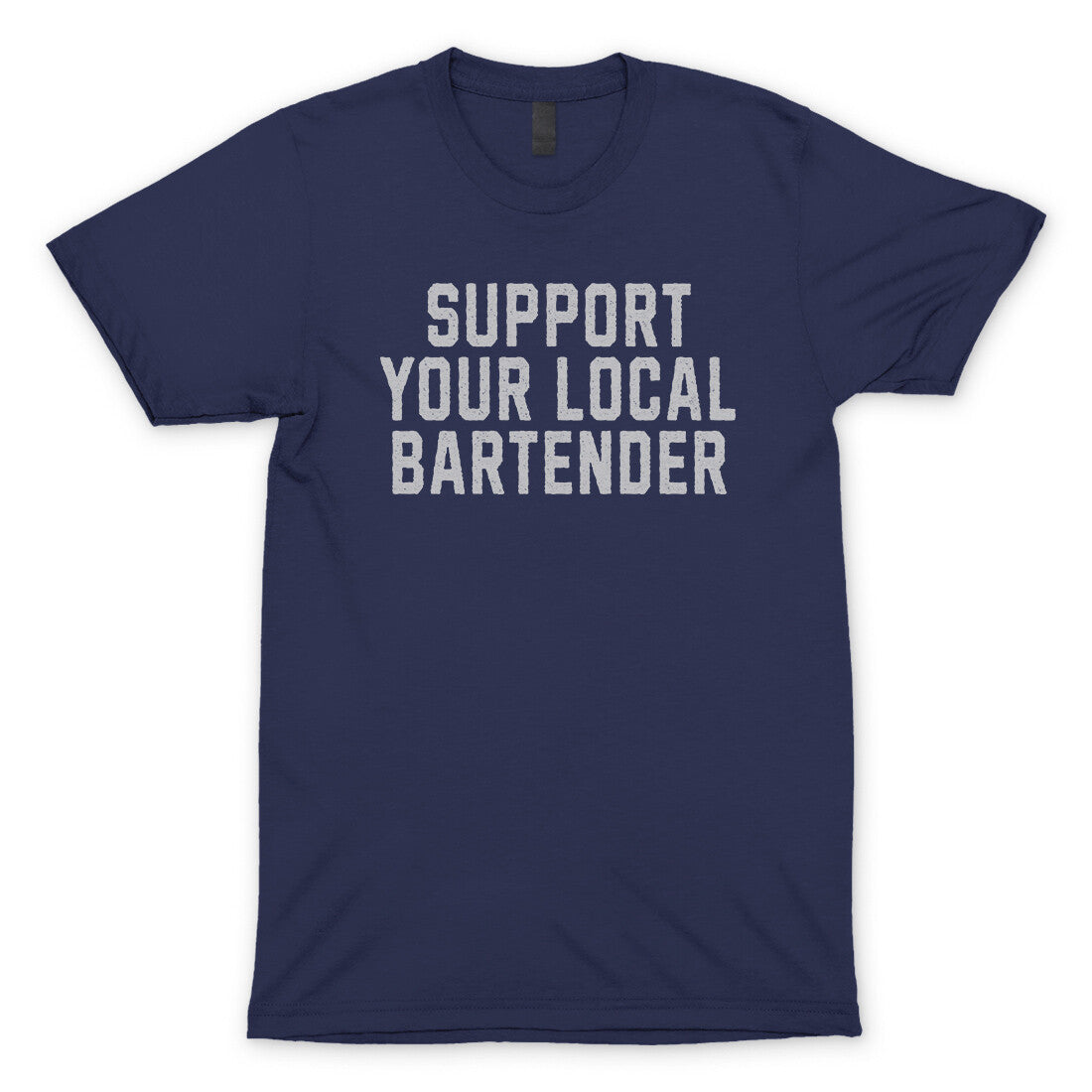 Support your Local Bartender in Navy Color