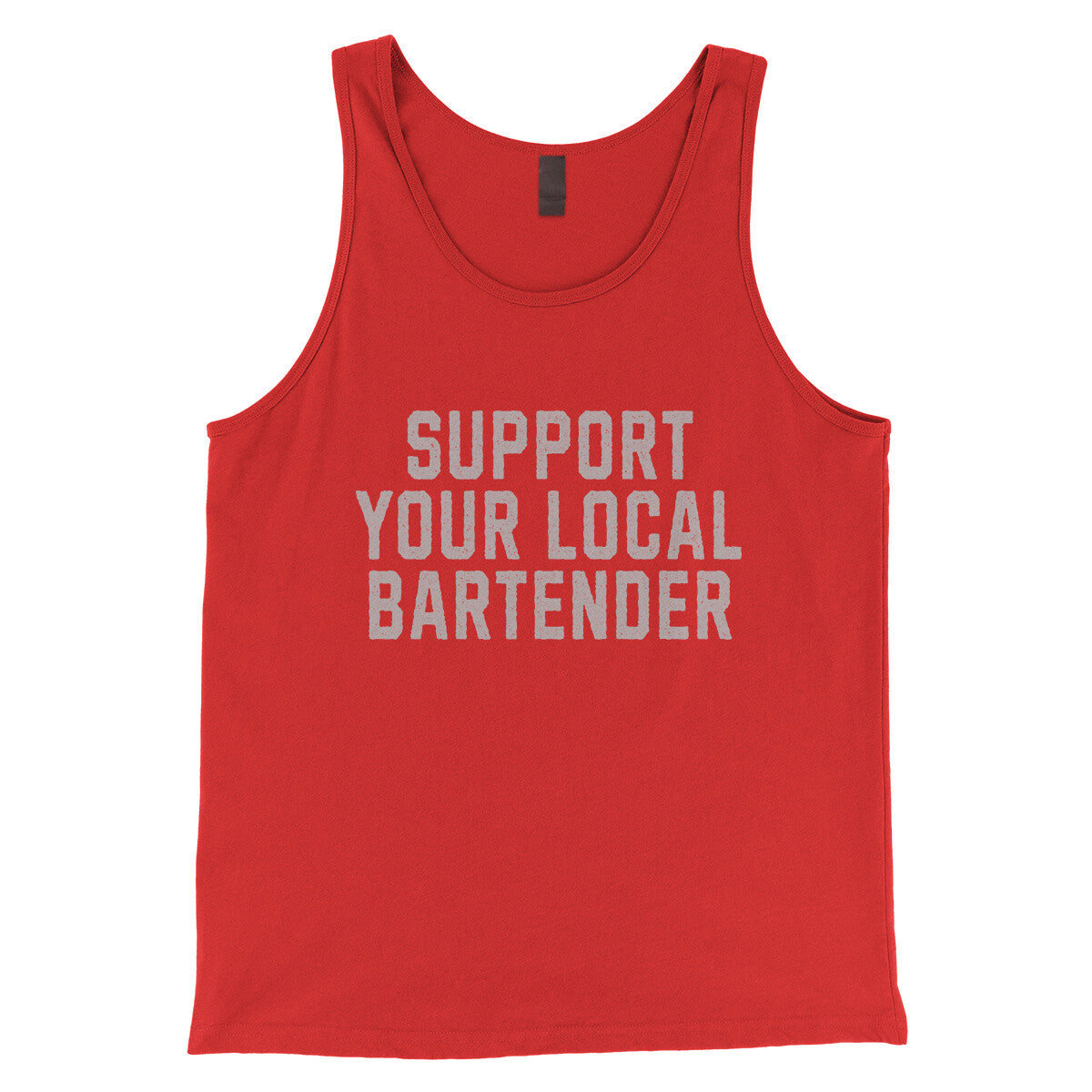 Support your Local Bartender in Red Color