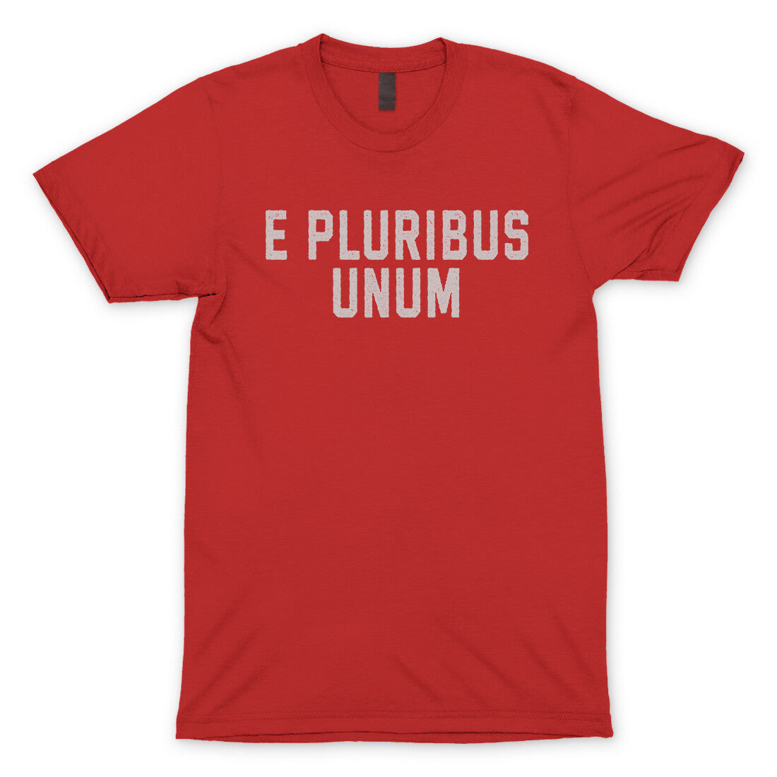 E Pluribus Unum in Red Color