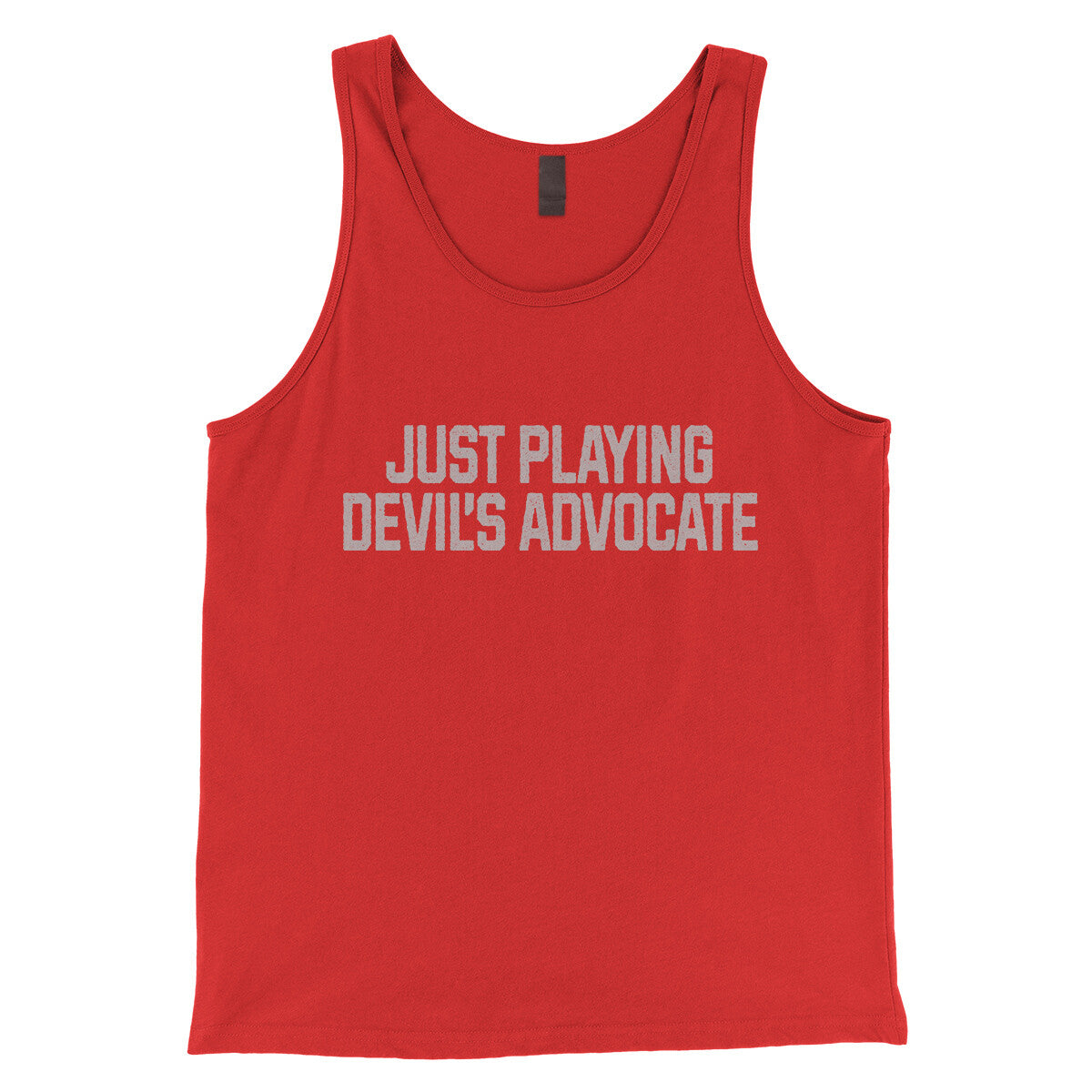 Just Playing Devil's Advocate in Red Color