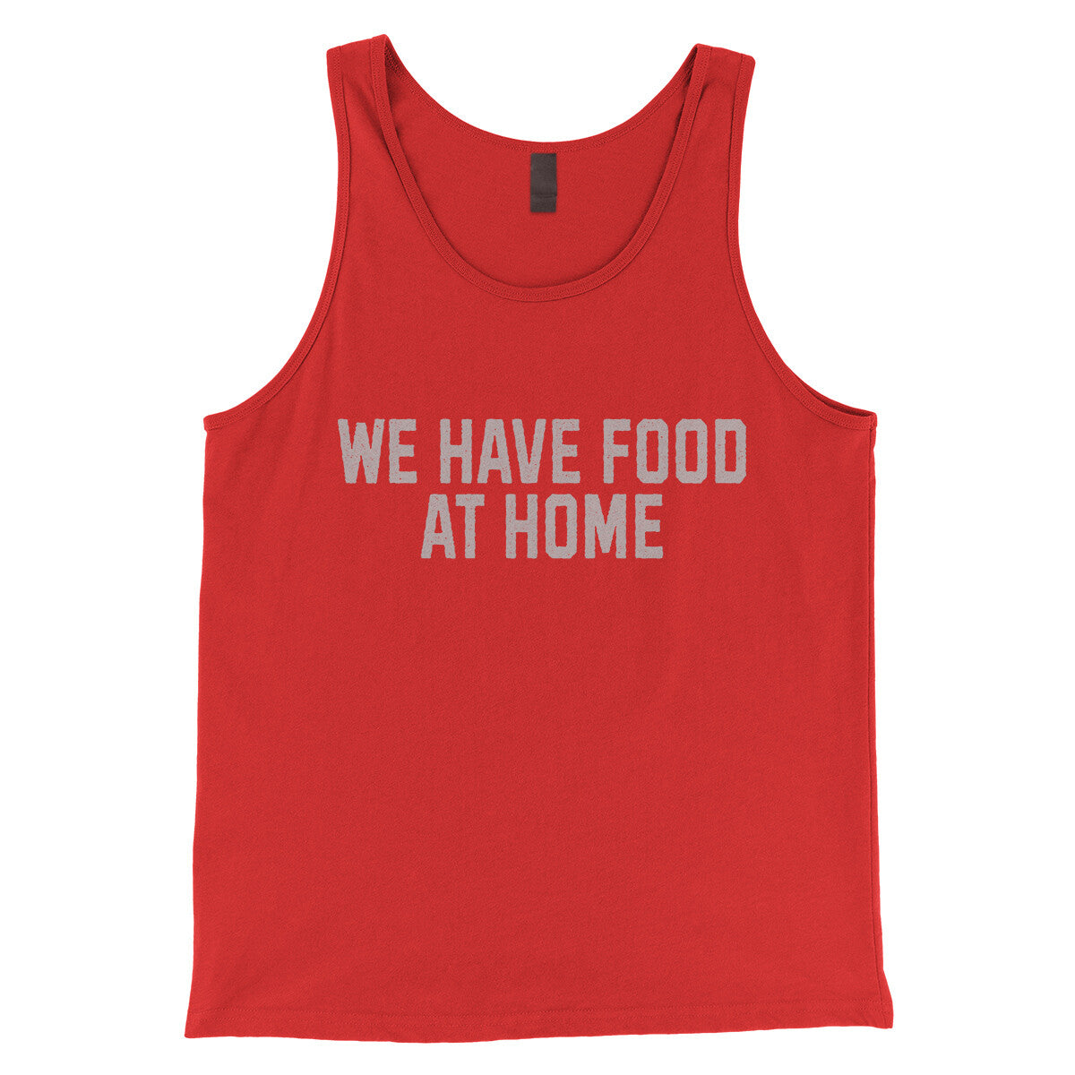 We Have Food at Home in Red Color