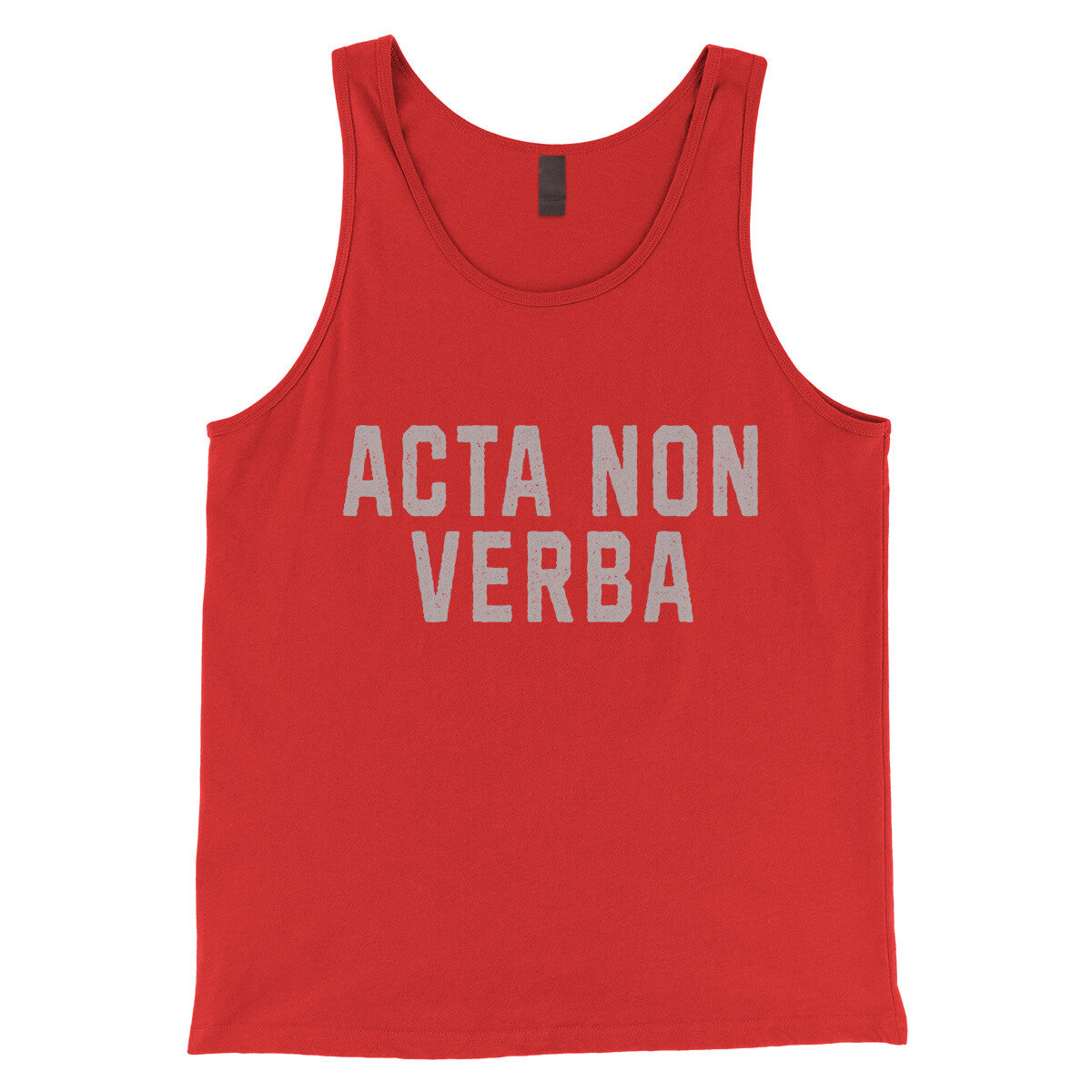 Acta Non Verba in Red Color