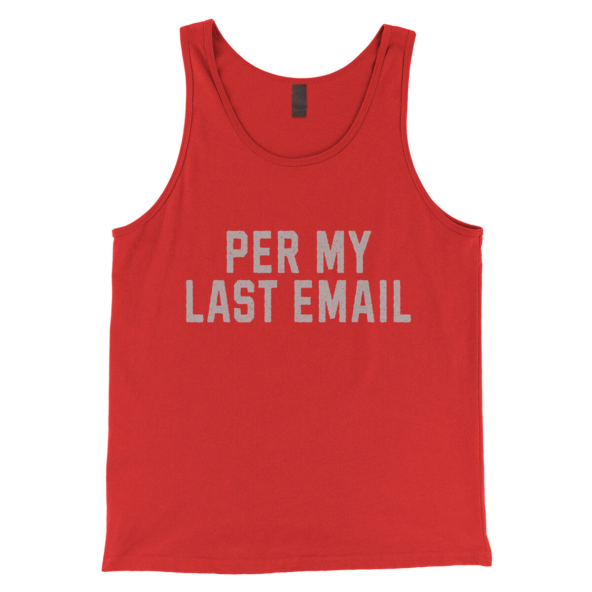 Per My Last Email in Red Color