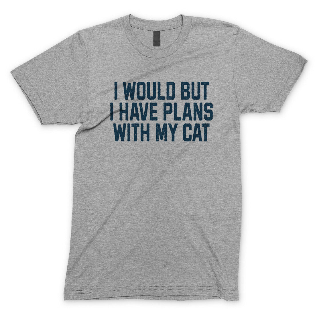 I Would but I Have Plans with My Cat in Sport Grey Color