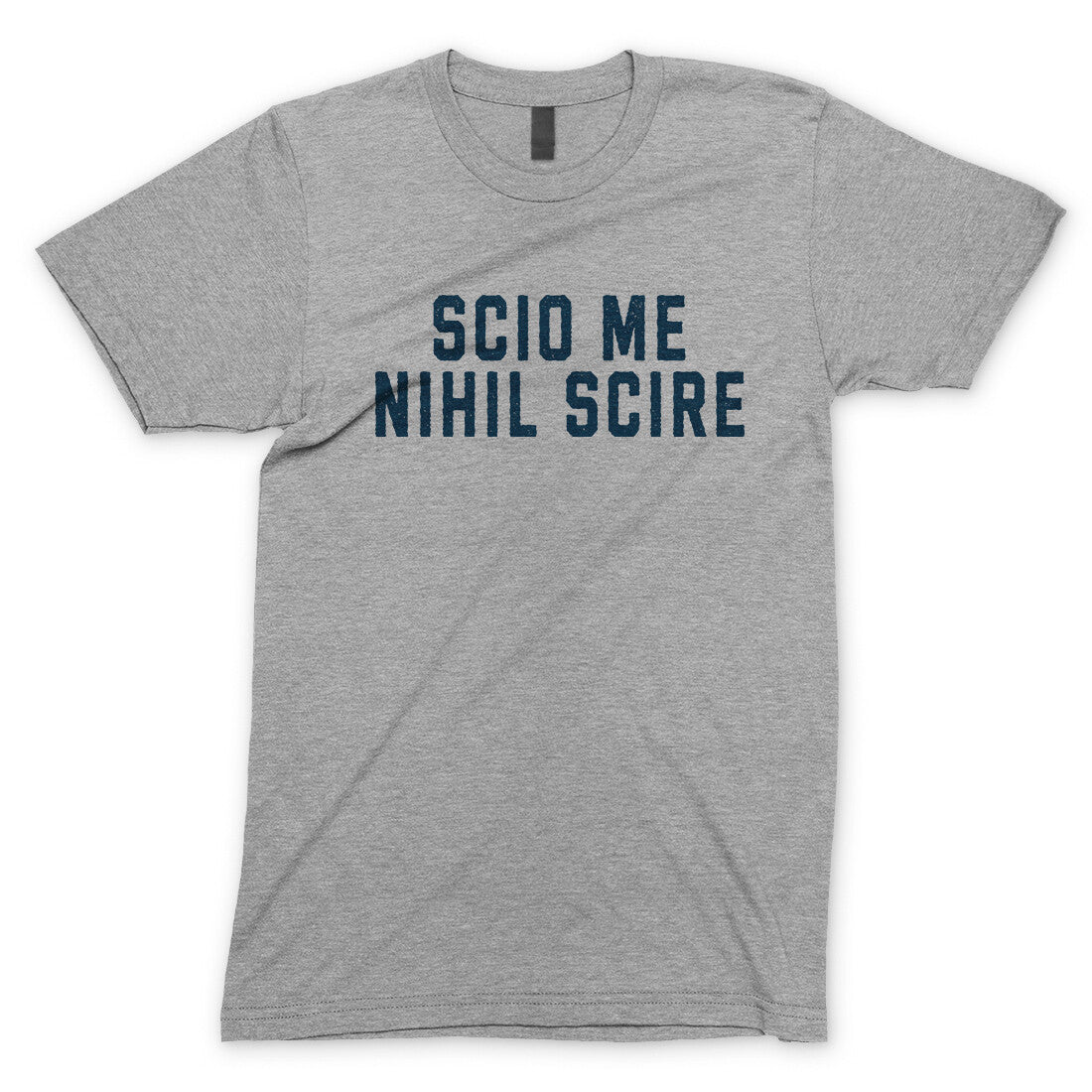 Scio Me Nihil Scire in Sport Grey Color
