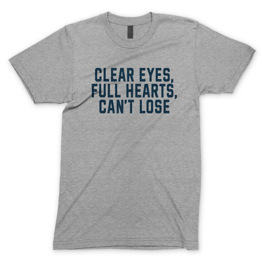 Clear Eyes Full Hearts Can't Lose in Sport Grey Color