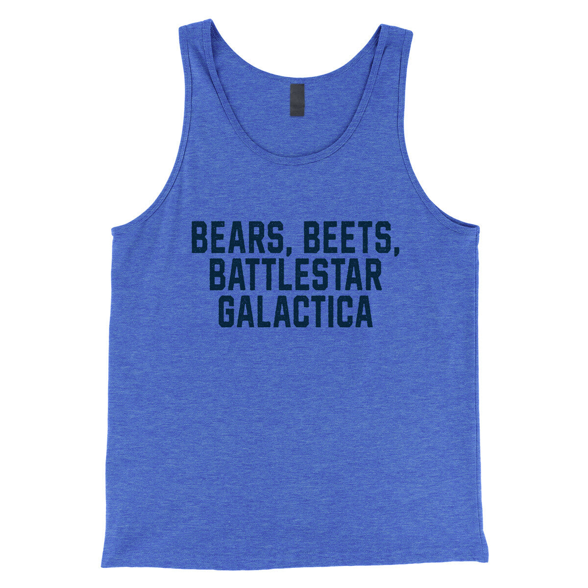 Bears Beets Battlestar Galactica in True Royal TriBlend Color