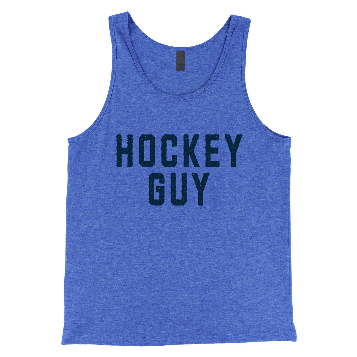 Hockey Guy in True Royal TriBlend Color